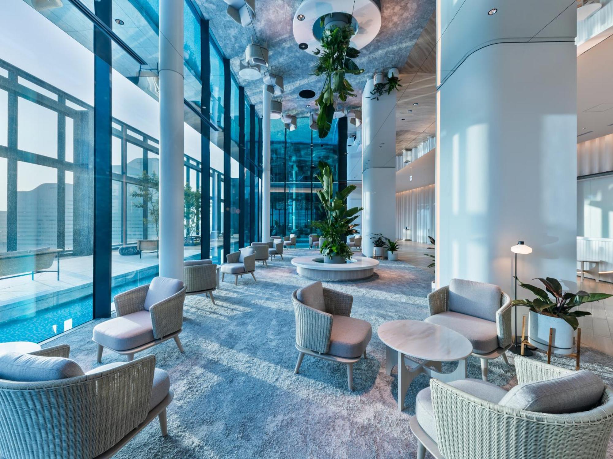 Mitsui Garden Hotel Yokohama Minatomirai Premier Exterior foto The lobby of the hotel